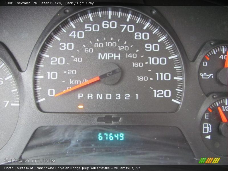 Black / Light Gray 2006 Chevrolet TrailBlazer LS 4x4