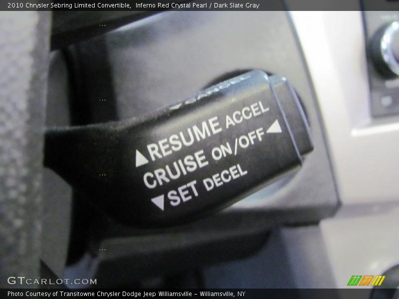 Inferno Red Crystal Pearl / Dark Slate Gray 2010 Chrysler Sebring Limited Convertible