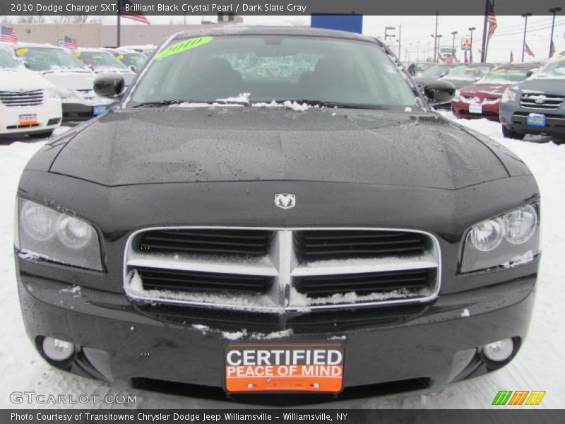 Brilliant Black Crystal Pearl / Dark Slate Gray 2010 Dodge Charger SXT