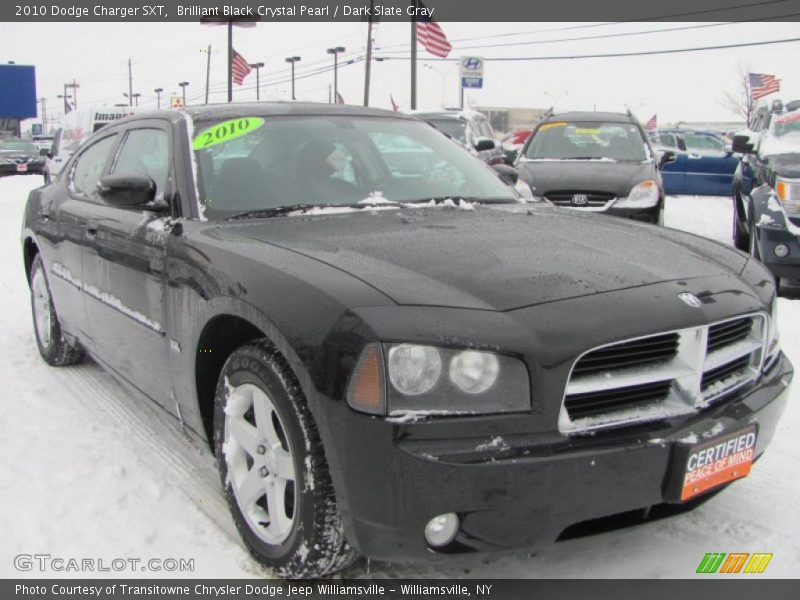 Brilliant Black Crystal Pearl / Dark Slate Gray 2010 Dodge Charger SXT