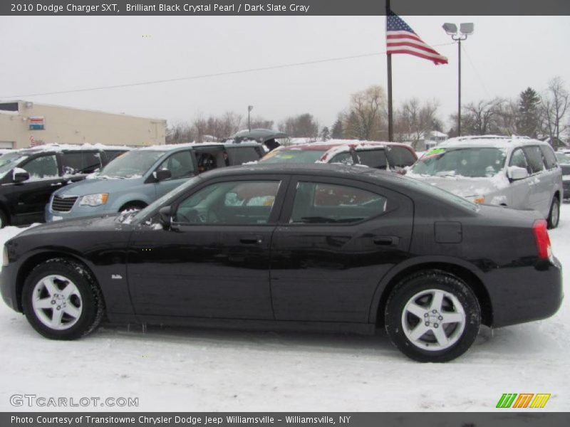 Brilliant Black Crystal Pearl / Dark Slate Gray 2010 Dodge Charger SXT