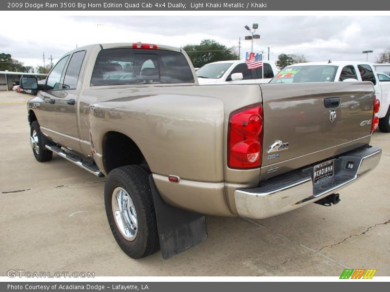  2009 Ram 3500 Big Horn Edition Quad Cab 4x4 Dually Light Khaki Metallic