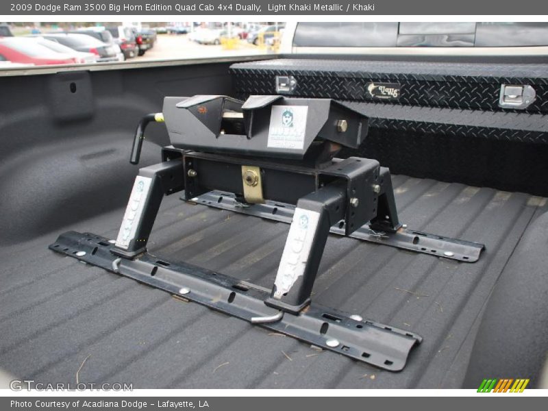 Light Khaki Metallic / Khaki 2009 Dodge Ram 3500 Big Horn Edition Quad Cab 4x4 Dually