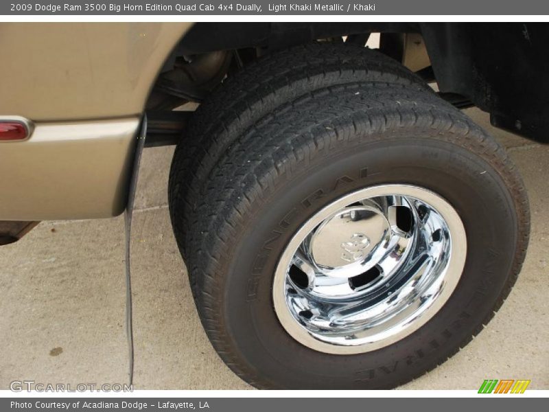 Light Khaki Metallic / Khaki 2009 Dodge Ram 3500 Big Horn Edition Quad Cab 4x4 Dually