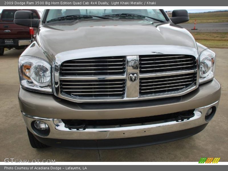 Light Khaki Metallic / Khaki 2009 Dodge Ram 3500 Big Horn Edition Quad Cab 4x4 Dually