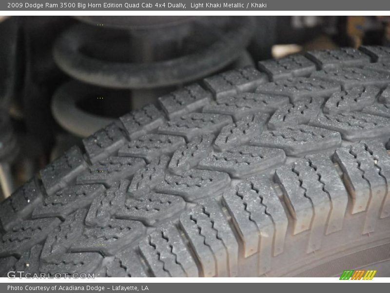 Light Khaki Metallic / Khaki 2009 Dodge Ram 3500 Big Horn Edition Quad Cab 4x4 Dually