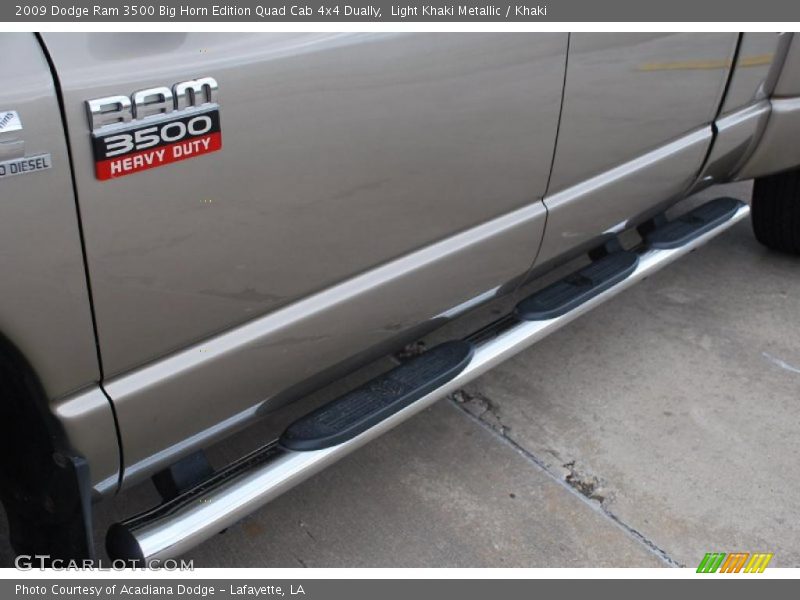 Light Khaki Metallic / Khaki 2009 Dodge Ram 3500 Big Horn Edition Quad Cab 4x4 Dually