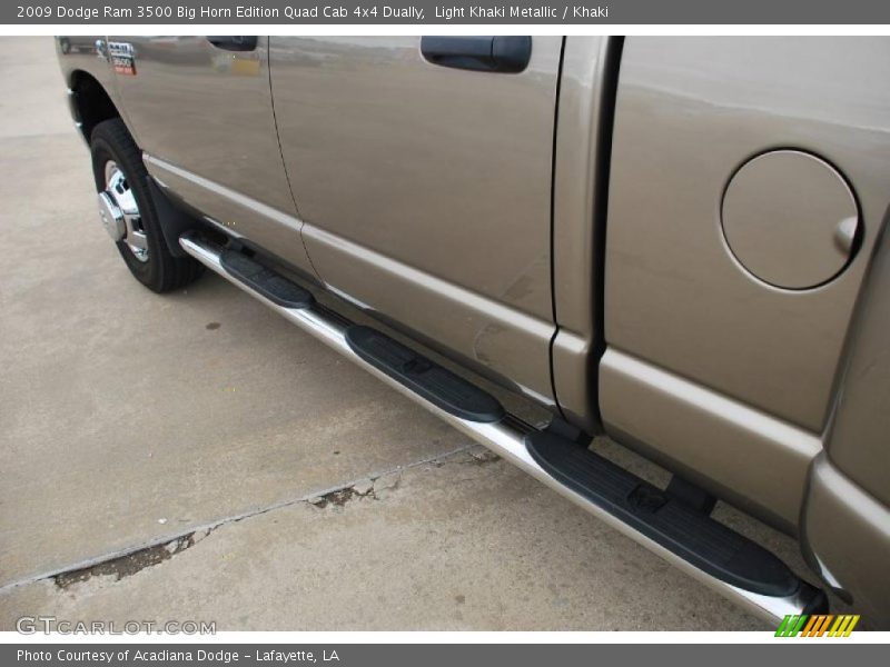 Light Khaki Metallic / Khaki 2009 Dodge Ram 3500 Big Horn Edition Quad Cab 4x4 Dually