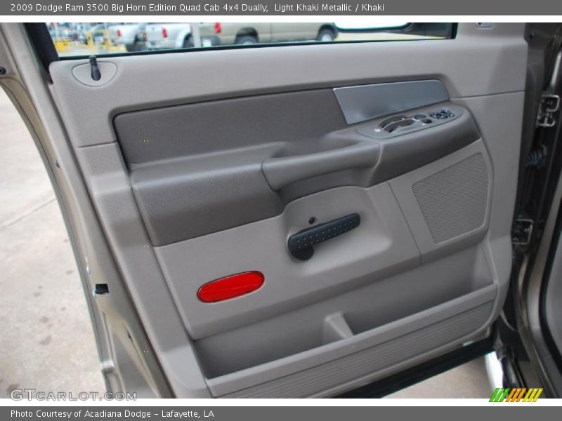 Light Khaki Metallic / Khaki 2009 Dodge Ram 3500 Big Horn Edition Quad Cab 4x4 Dually