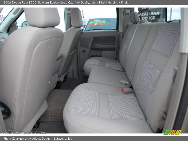 Light Khaki Metallic / Khaki 2009 Dodge Ram 3500 Big Horn Edition Quad Cab 4x4 Dually