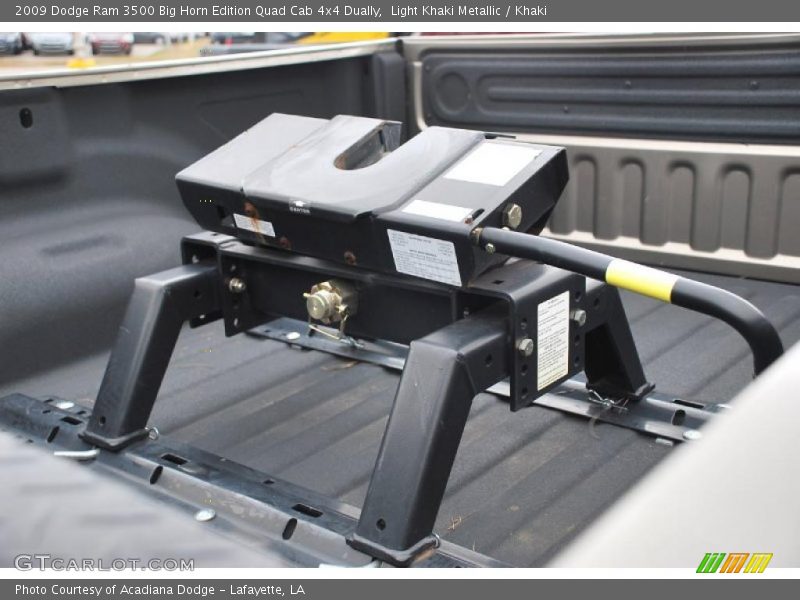 Light Khaki Metallic / Khaki 2009 Dodge Ram 3500 Big Horn Edition Quad Cab 4x4 Dually