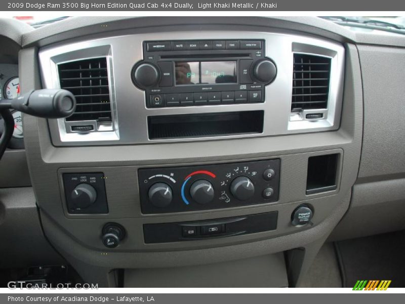 Light Khaki Metallic / Khaki 2009 Dodge Ram 3500 Big Horn Edition Quad Cab 4x4 Dually