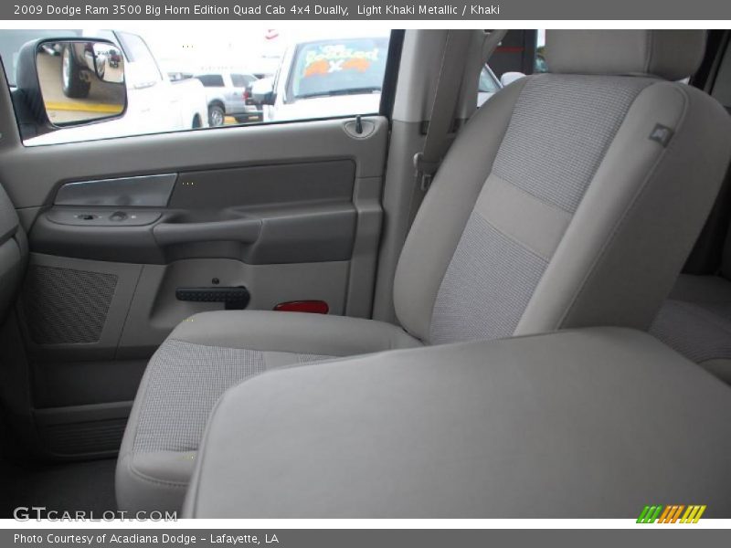 Light Khaki Metallic / Khaki 2009 Dodge Ram 3500 Big Horn Edition Quad Cab 4x4 Dually