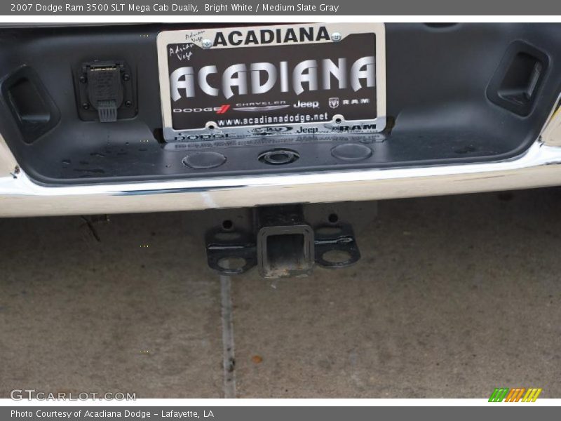 Bright White / Medium Slate Gray 2007 Dodge Ram 3500 SLT Mega Cab Dually