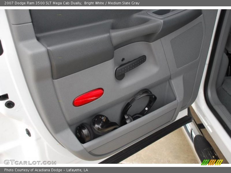Bright White / Medium Slate Gray 2007 Dodge Ram 3500 SLT Mega Cab Dually