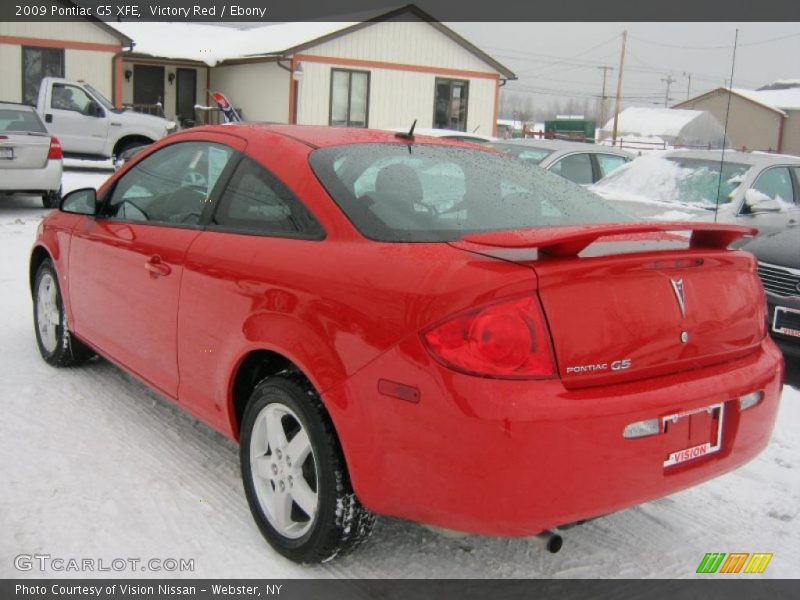 Victory Red / Ebony 2009 Pontiac G5 XFE