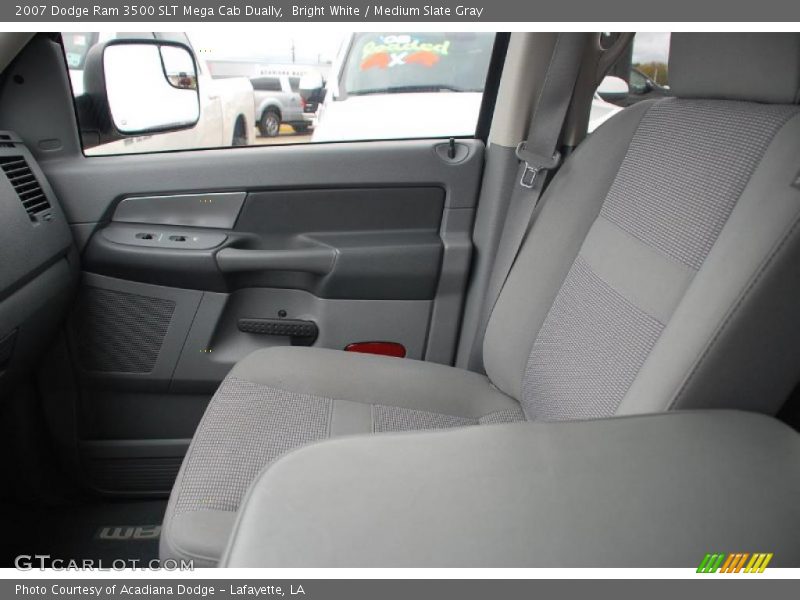 Bright White / Medium Slate Gray 2007 Dodge Ram 3500 SLT Mega Cab Dually