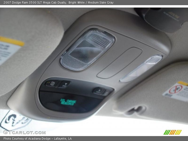 Bright White / Medium Slate Gray 2007 Dodge Ram 3500 SLT Mega Cab Dually