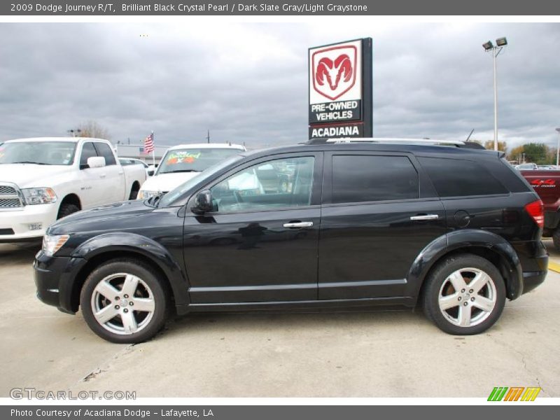 Brilliant Black Crystal Pearl / Dark Slate Gray/Light Graystone 2009 Dodge Journey R/T