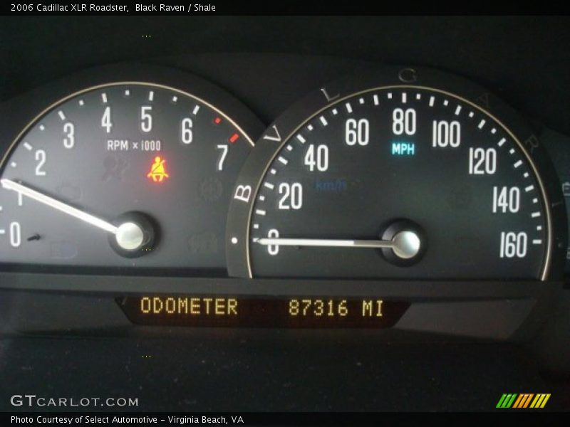  2006 XLR Roadster Roadster Gauges