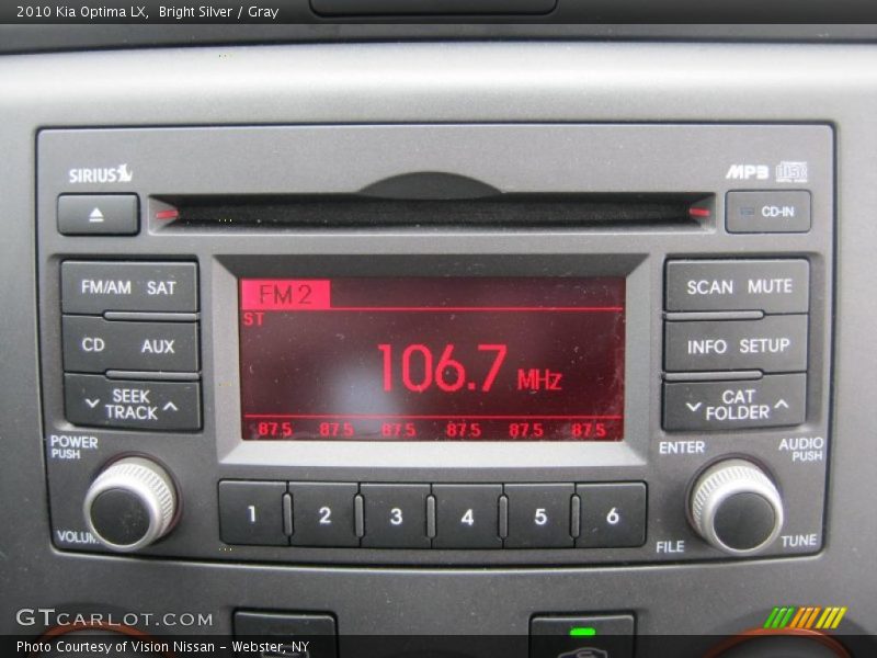 Bright Silver / Gray 2010 Kia Optima LX