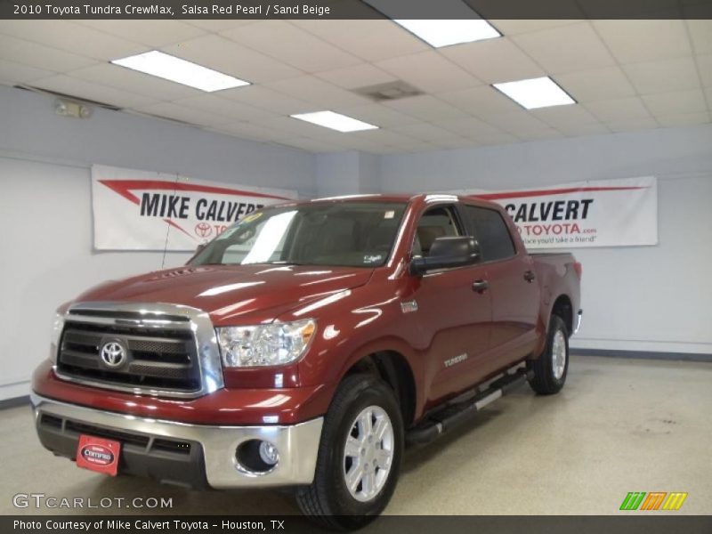 Salsa Red Pearl / Sand Beige 2010 Toyota Tundra CrewMax