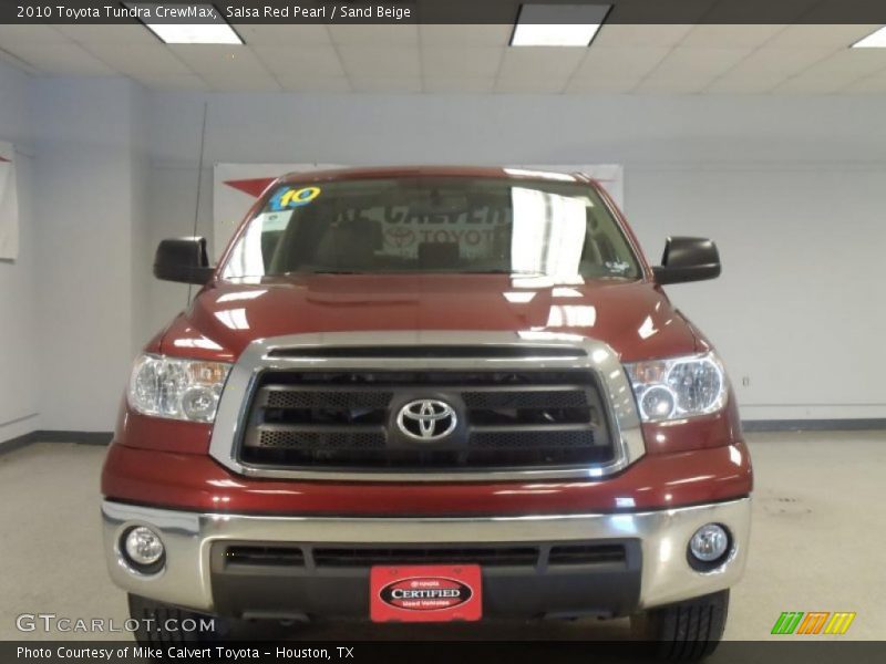 Salsa Red Pearl / Sand Beige 2010 Toyota Tundra CrewMax
