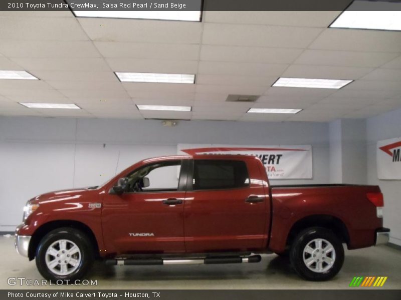 Salsa Red Pearl / Sand Beige 2010 Toyota Tundra CrewMax