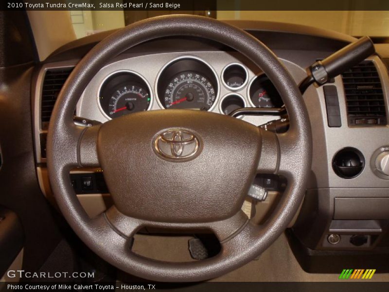 Salsa Red Pearl / Sand Beige 2010 Toyota Tundra CrewMax
