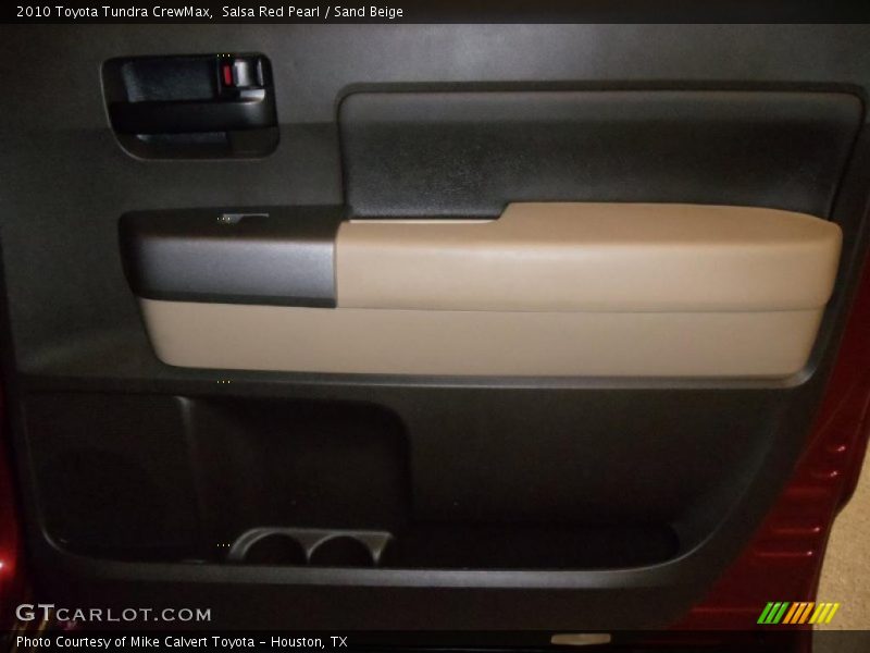 Salsa Red Pearl / Sand Beige 2010 Toyota Tundra CrewMax