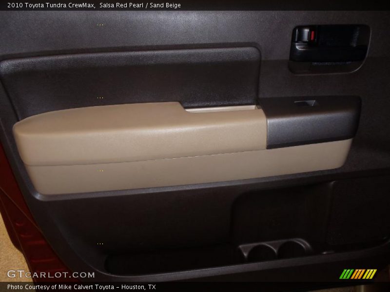Salsa Red Pearl / Sand Beige 2010 Toyota Tundra CrewMax