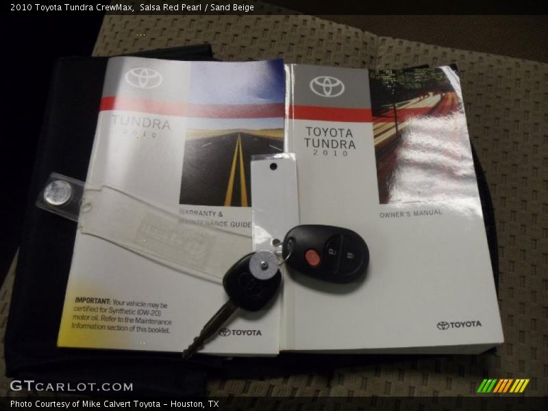 Salsa Red Pearl / Sand Beige 2010 Toyota Tundra CrewMax