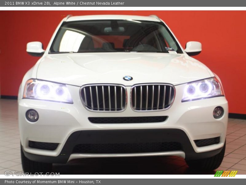 Alpine White / Chestnut Nevada Leather 2011 BMW X3 xDrive 28i