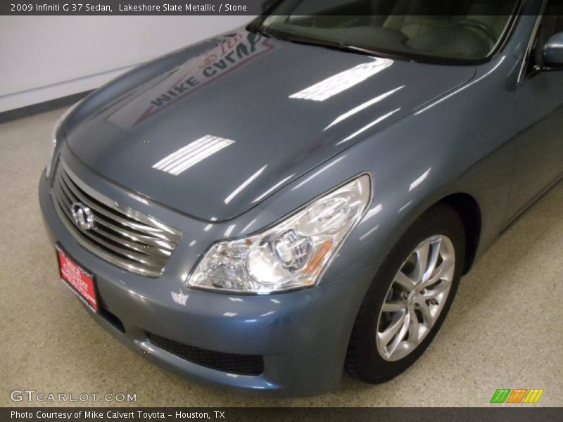 Lakeshore Slate Metallic / Stone 2009 Infiniti G 37 Sedan