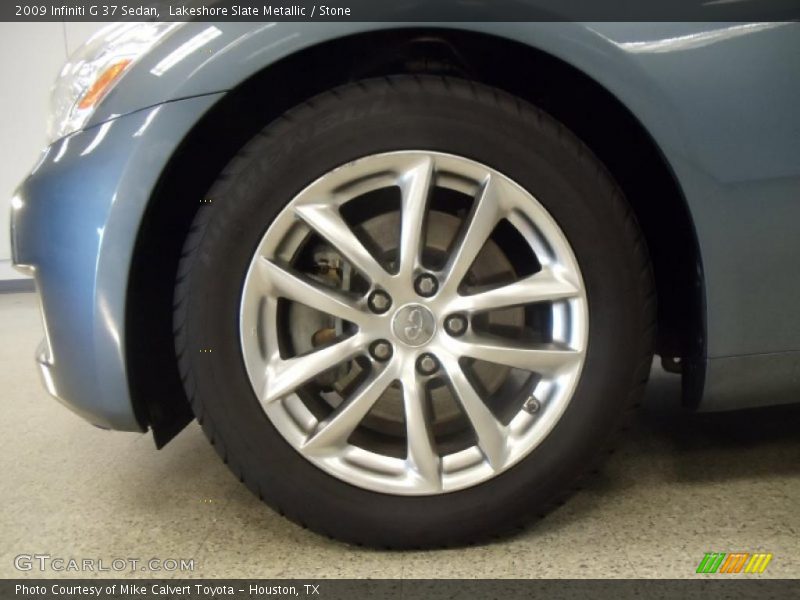 Lakeshore Slate Metallic / Stone 2009 Infiniti G 37 Sedan
