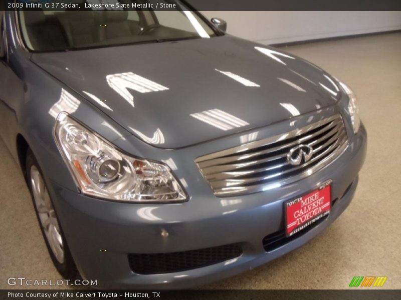 Lakeshore Slate Metallic / Stone 2009 Infiniti G 37 Sedan