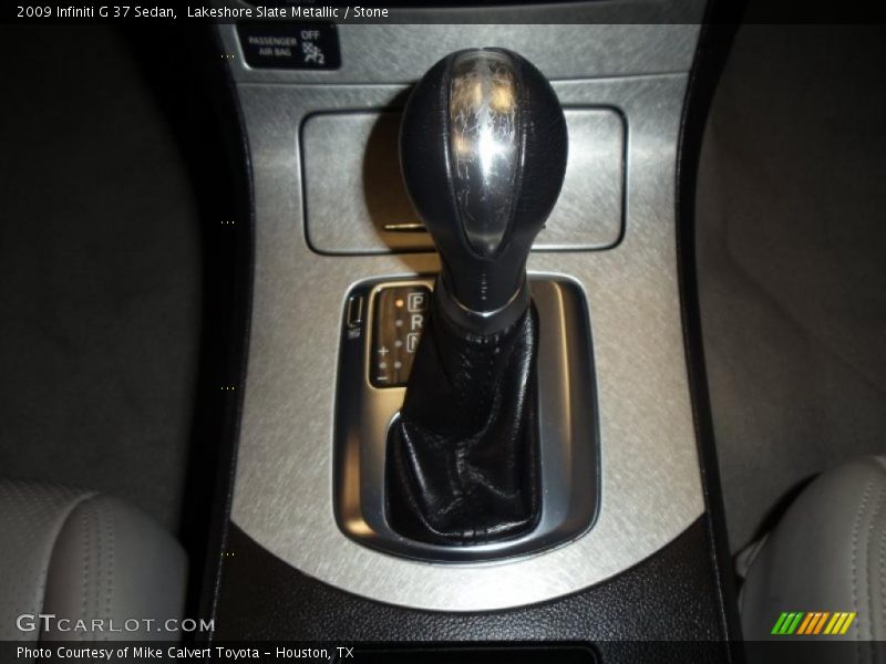 Lakeshore Slate Metallic / Stone 2009 Infiniti G 37 Sedan