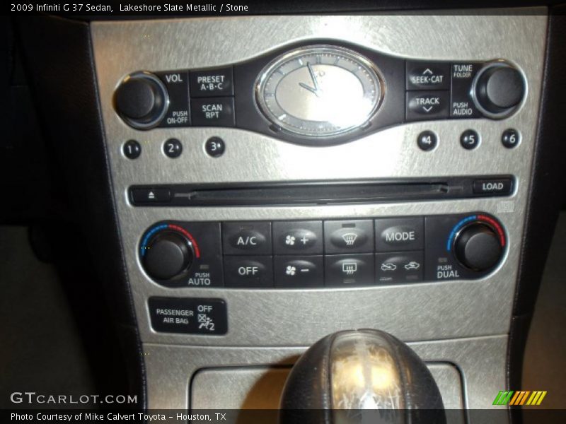 Lakeshore Slate Metallic / Stone 2009 Infiniti G 37 Sedan