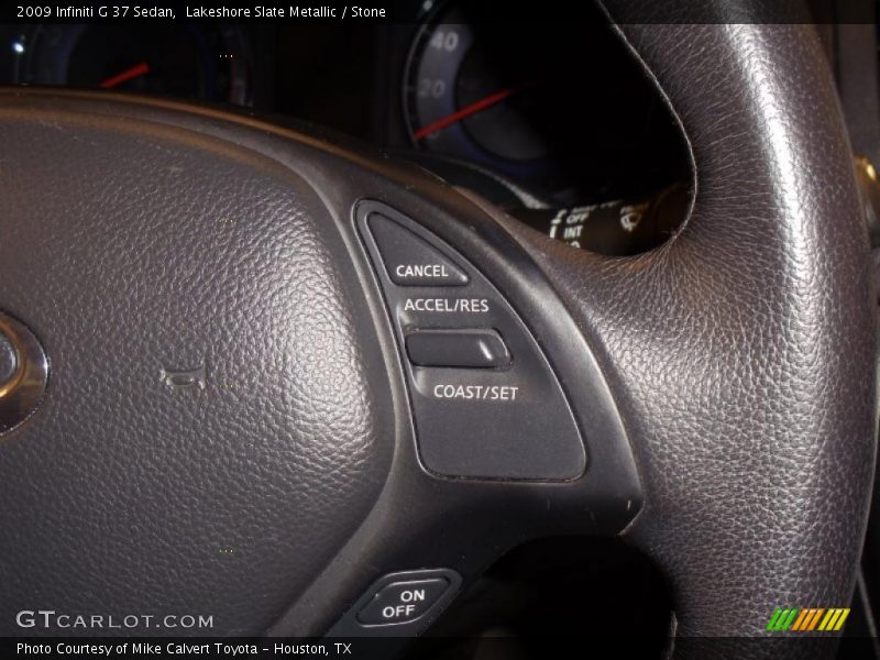 Lakeshore Slate Metallic / Stone 2009 Infiniti G 37 Sedan