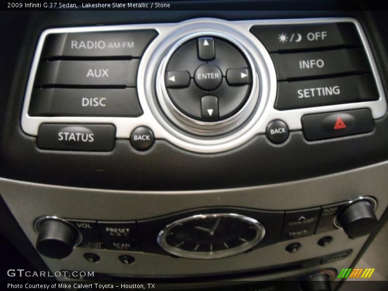 Lakeshore Slate Metallic / Stone 2009 Infiniti G 37 Sedan