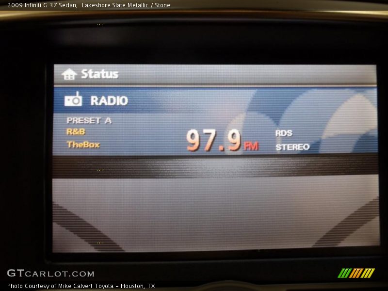 Lakeshore Slate Metallic / Stone 2009 Infiniti G 37 Sedan