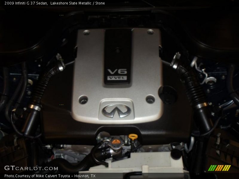 Lakeshore Slate Metallic / Stone 2009 Infiniti G 37 Sedan
