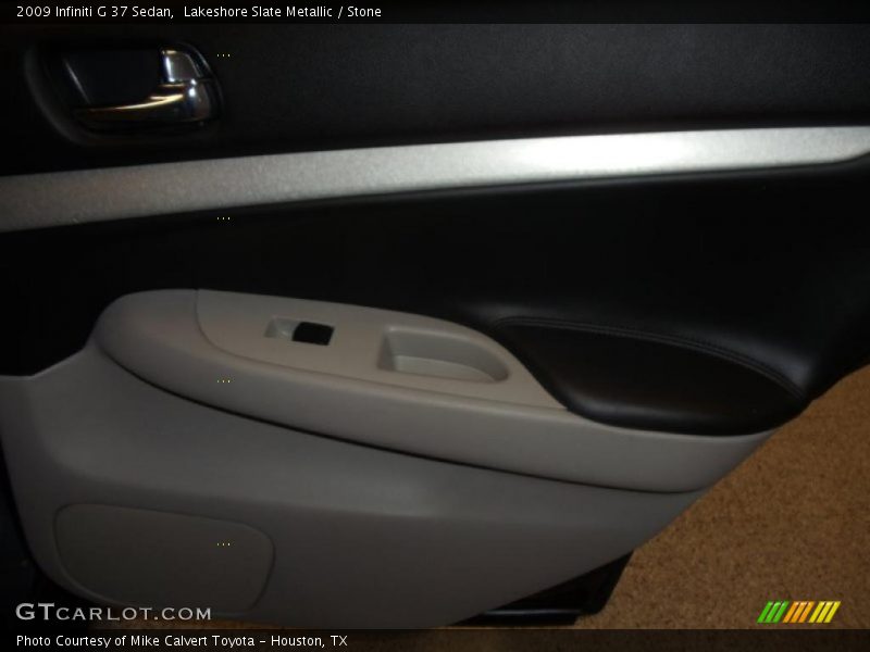 Lakeshore Slate Metallic / Stone 2009 Infiniti G 37 Sedan