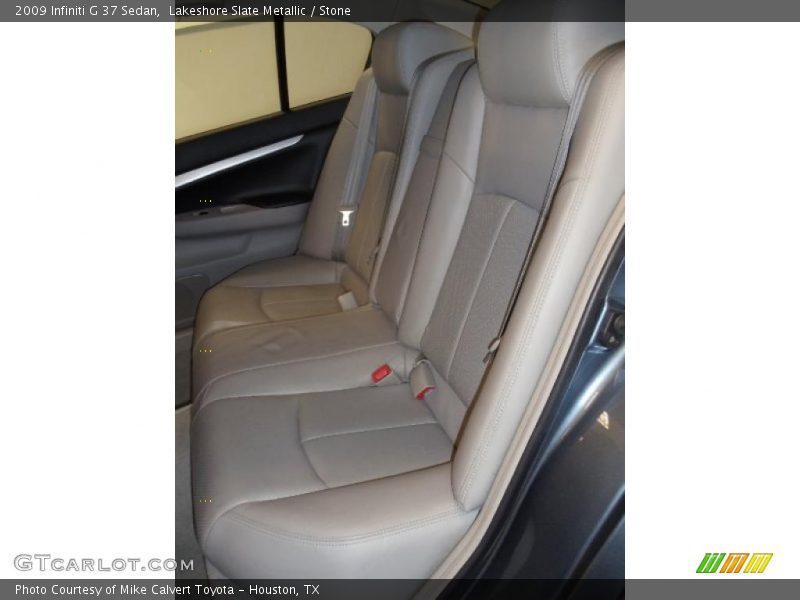 Lakeshore Slate Metallic / Stone 2009 Infiniti G 37 Sedan