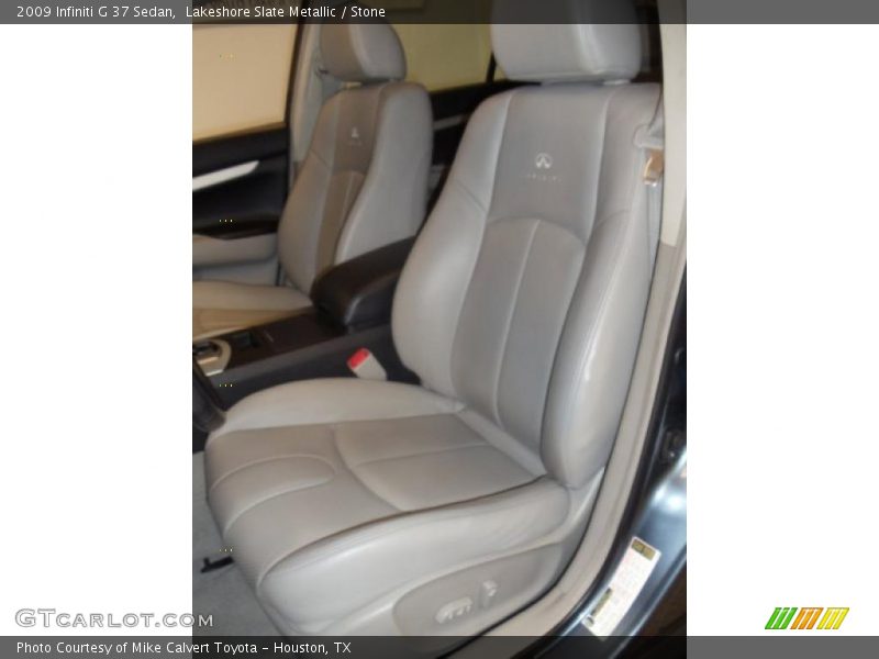 Lakeshore Slate Metallic / Stone 2009 Infiniti G 37 Sedan