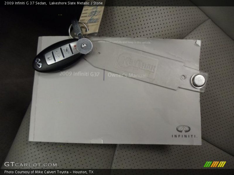 Lakeshore Slate Metallic / Stone 2009 Infiniti G 37 Sedan