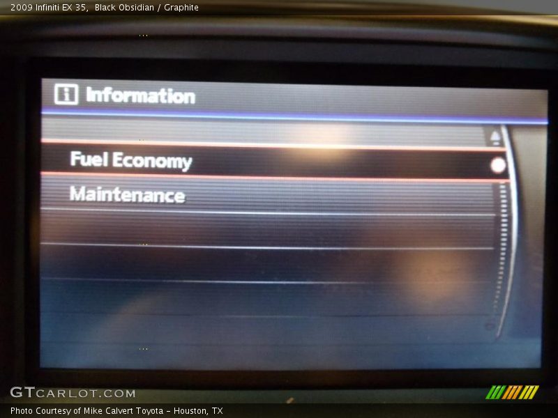 Black Obsidian / Graphite 2009 Infiniti EX 35