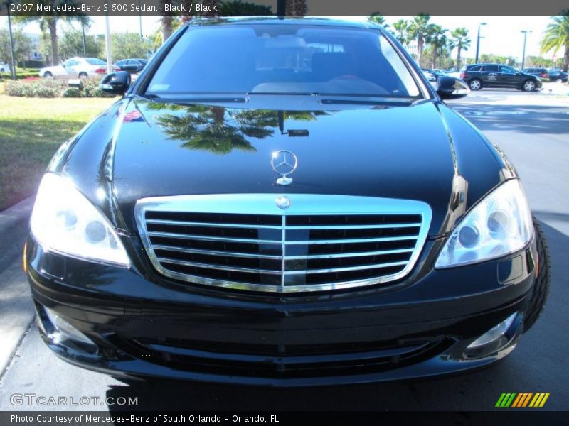 Black / Black 2007 Mercedes-Benz S 600 Sedan