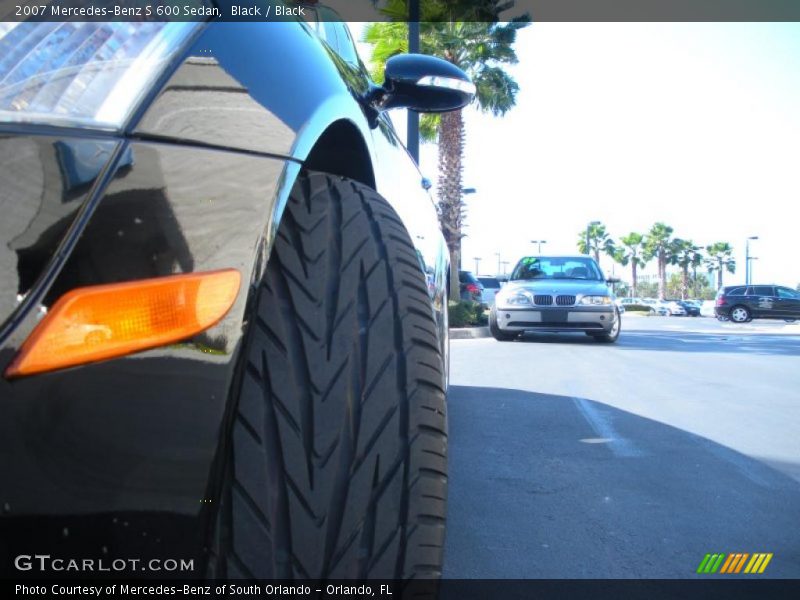 Black / Black 2007 Mercedes-Benz S 600 Sedan
