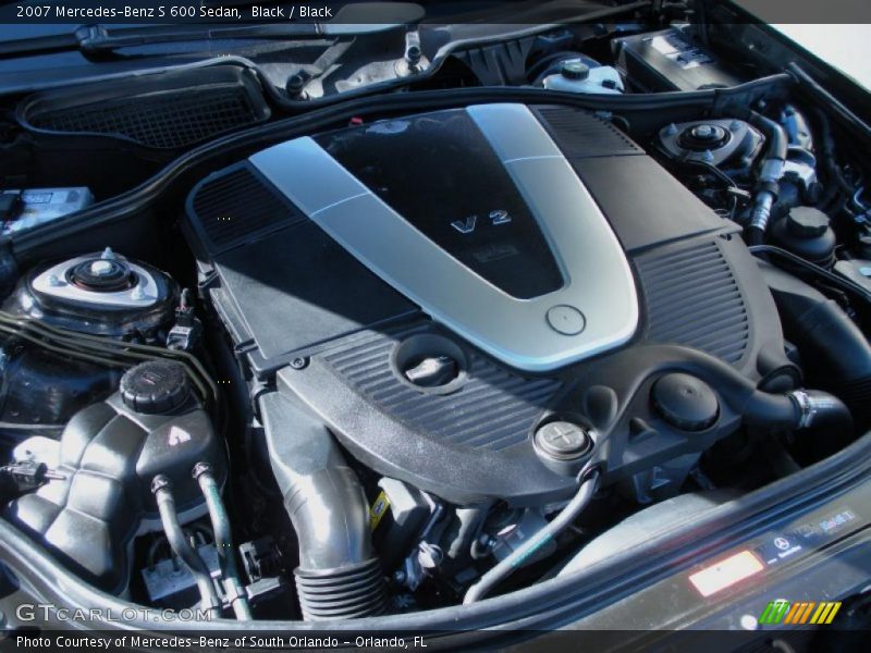  2007 S 600 Sedan Engine - 5.5 Liter Turbocharged SOHC 36-Valve V12